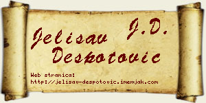 Jelisav Despotović vizit kartica